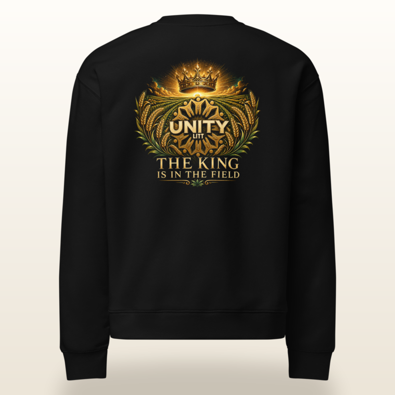 The Golden Field Crewneck — Black