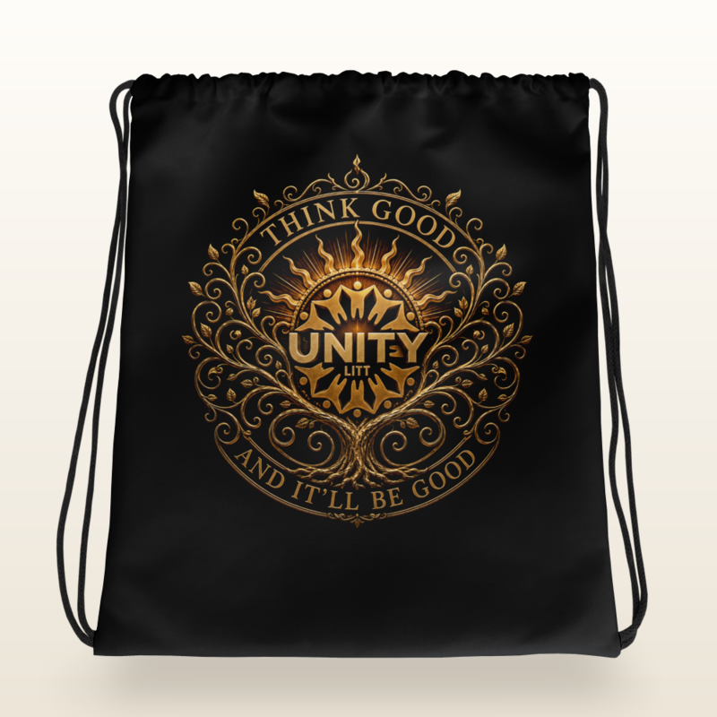 The Goodness We Grow Drawstring Bag — Night