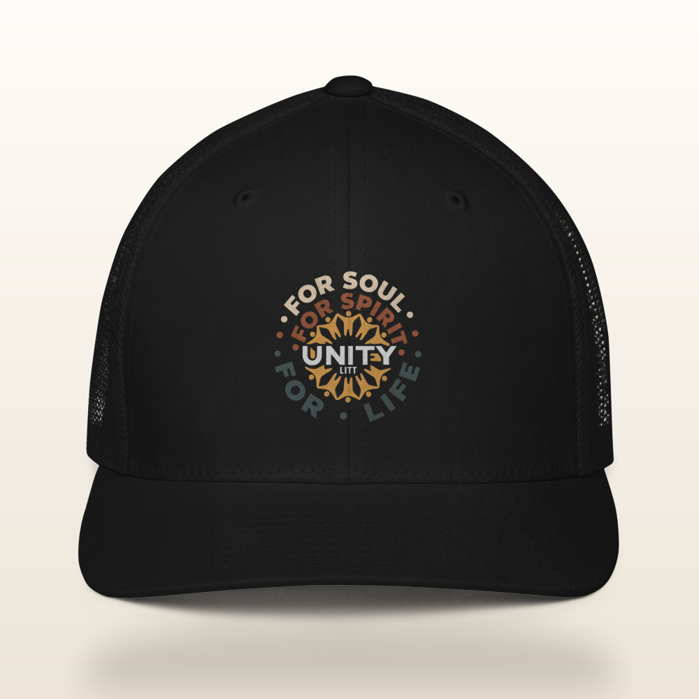 The Circle of Life Trucker Cap — Black