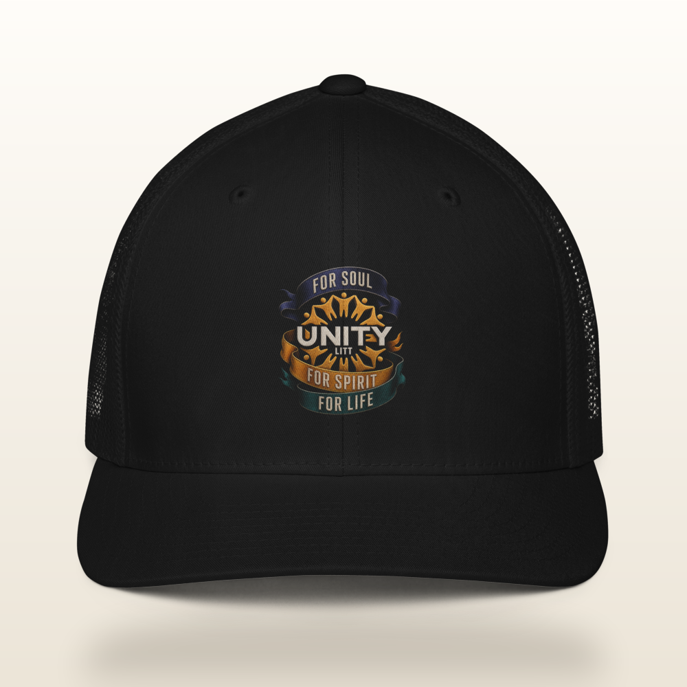 The Threefold Thread Trucker Cap — Black